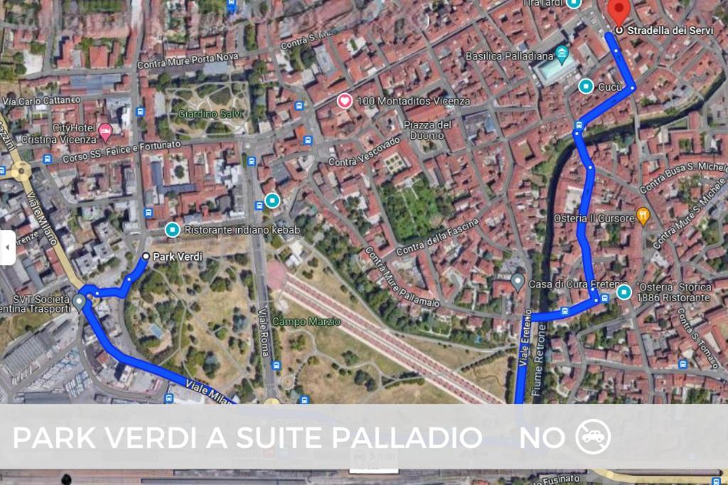 Suite Palladio Centro Vicenza A 2 Passi Da Piazza Dei Signori Check-In Veloce Екстериор снимка